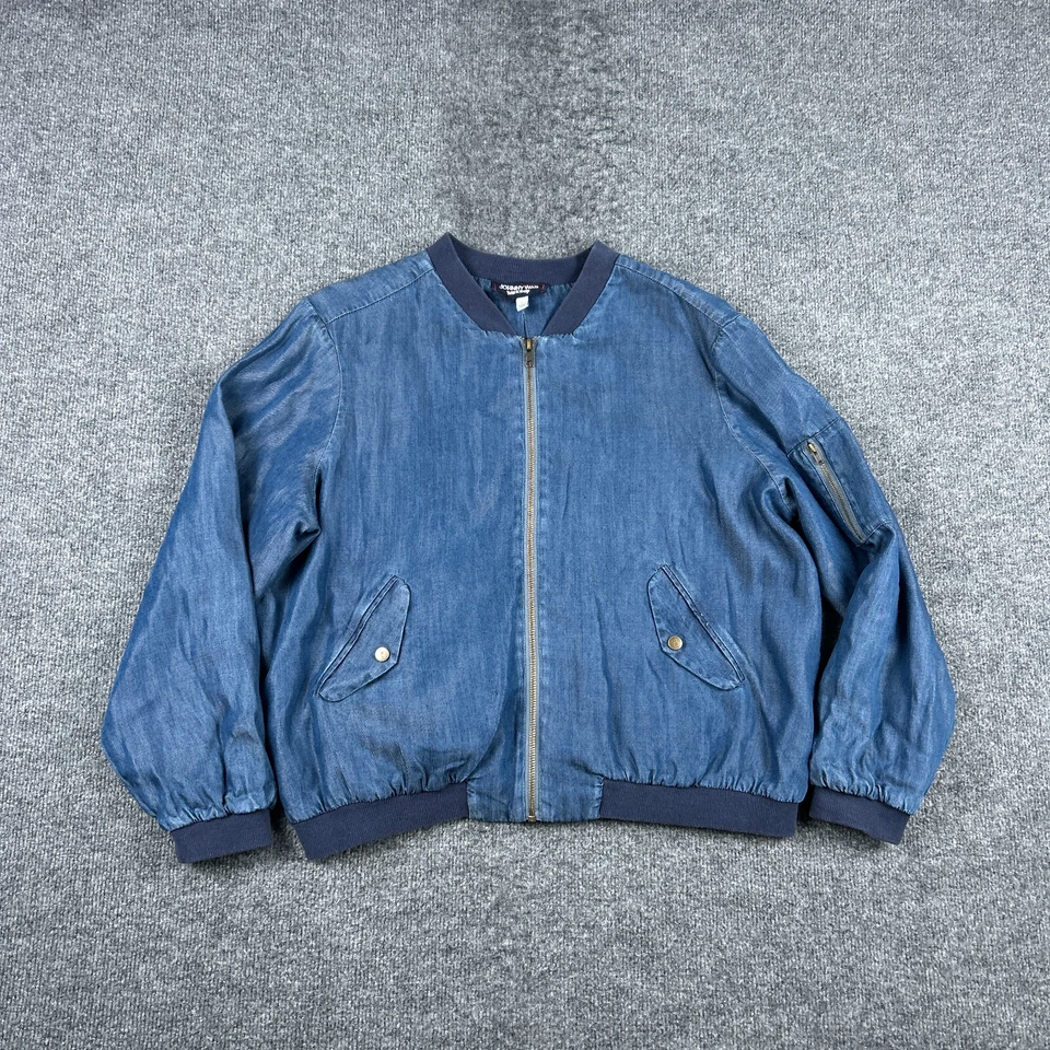 Куртка женская Johnny Was Workshop L вышитая на молнии Lyocell Succa Bomber - Изображение 2 из 4