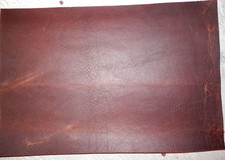 9.5"x14.5" DARK BROWN OIL TANNED UTILITY LEATHER COWHIDE avg 1.4mm thick 2011