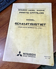 Mitsubishi Diesel Engine Parts Catalog 6d14.14t.15.15t.16t Well Used Mitsubishi Diesel Engine Parts Catalog 6d14.14t.15.15t.16t Well Used