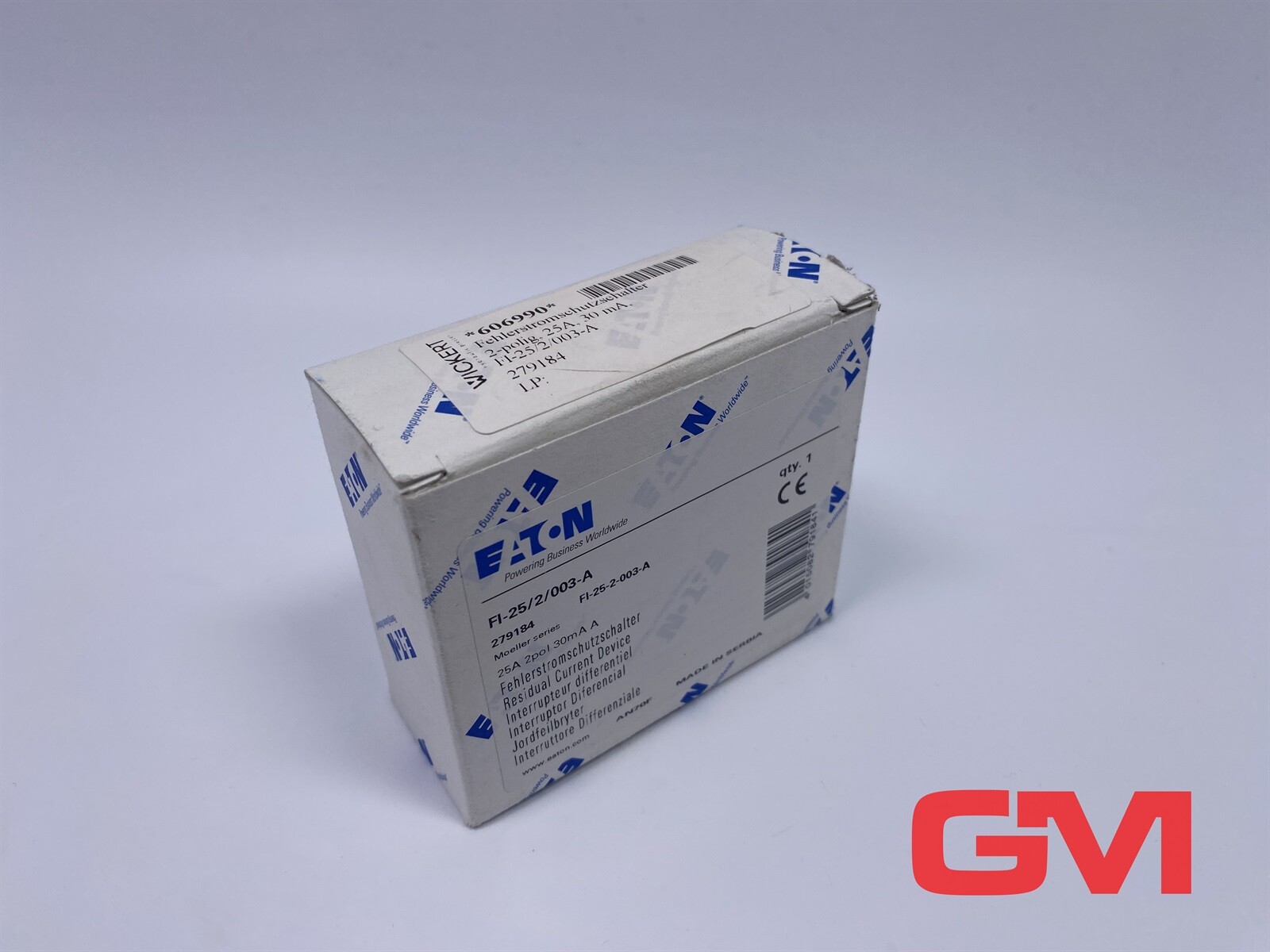 Eaton Residual Current Device FI-25/2/003-A 279184