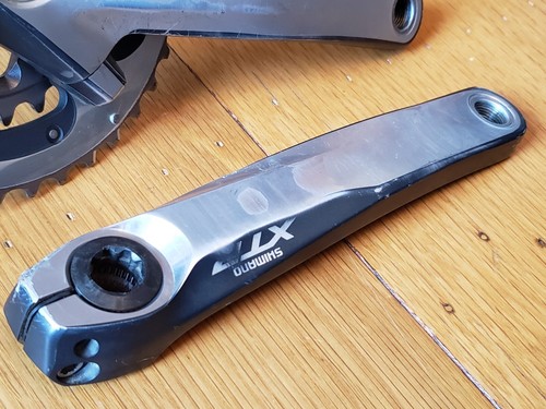 Guarnitura Shimano XTR M980 + anelli bb, 175mm 26/38T 10 velocità SG-X, bici mtb - Foto 2 di 18