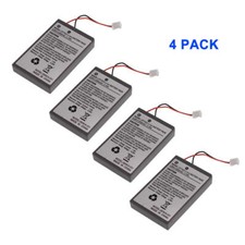 4x RECHARGEABLE BATTERY FOR PS4 CONTROLLER CUH-ZCT1 CAPACITY 2000mAh  CABLE