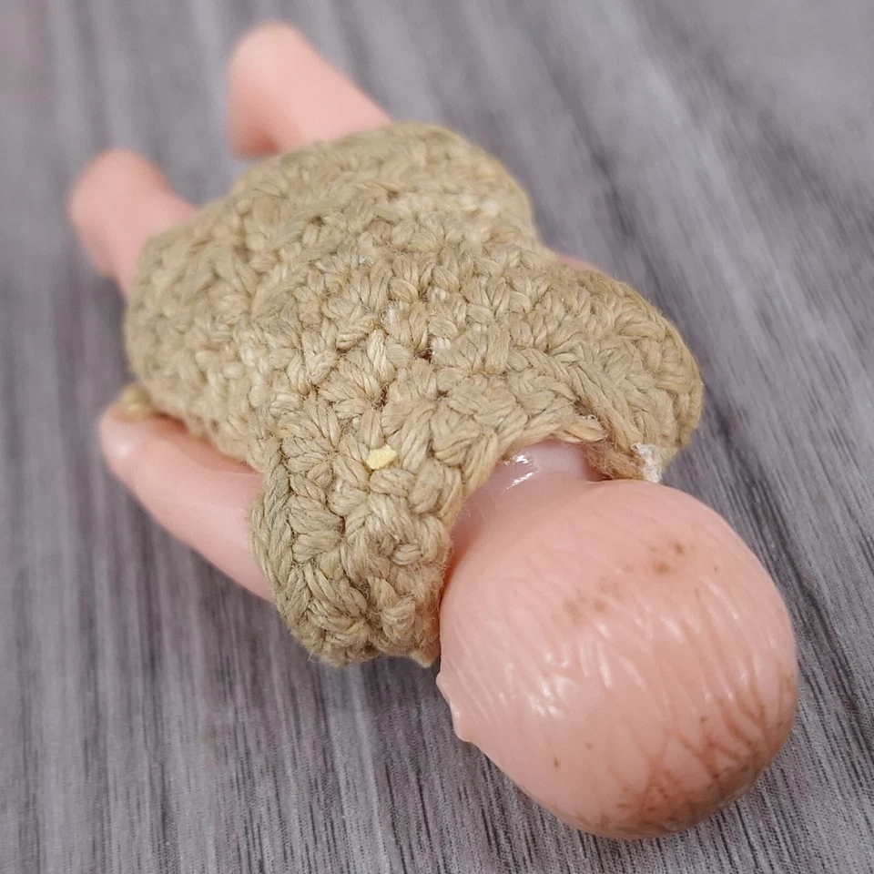 Lote de 3 figuras de juguetes vintage para casa de muñecas bebé Foto 3 de 4