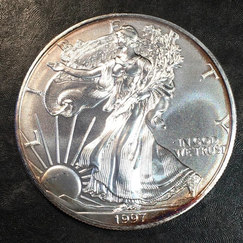 1997 Uncirculated American Silver Eagle US Mint Issue 1oz Pure Silver #o397