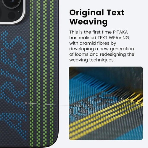 PITAKA iPhone 16 Pro Custodia Magnetica Bagliore al Buio Luce e Sottile Custodia Telefono Ar - Foto 5 di 8