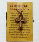 Cross Pendant Necklace Wood Olive Souvenir Holy Land Jerusalem Hand Made