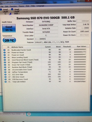 Disco duro portátil WD5000LPLX negro 500 GB 2,5 pulgadas SATA HDD probado x 5 - Imagen 7 de 7
