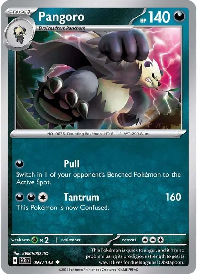 Pokemon Pangoro (93/185) Stellar Crown NM