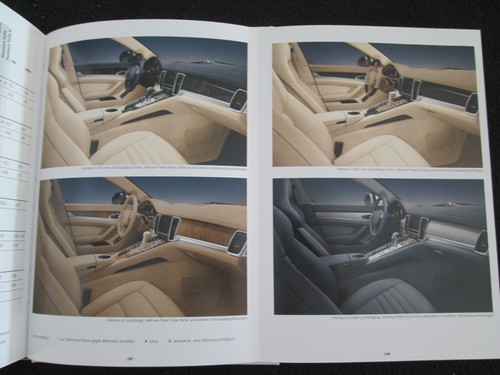 2013 Porsche Panamera S 4 Turbo S Hybrid German Brochure & Tequipment Catalog Pk - Picture 7 of 11