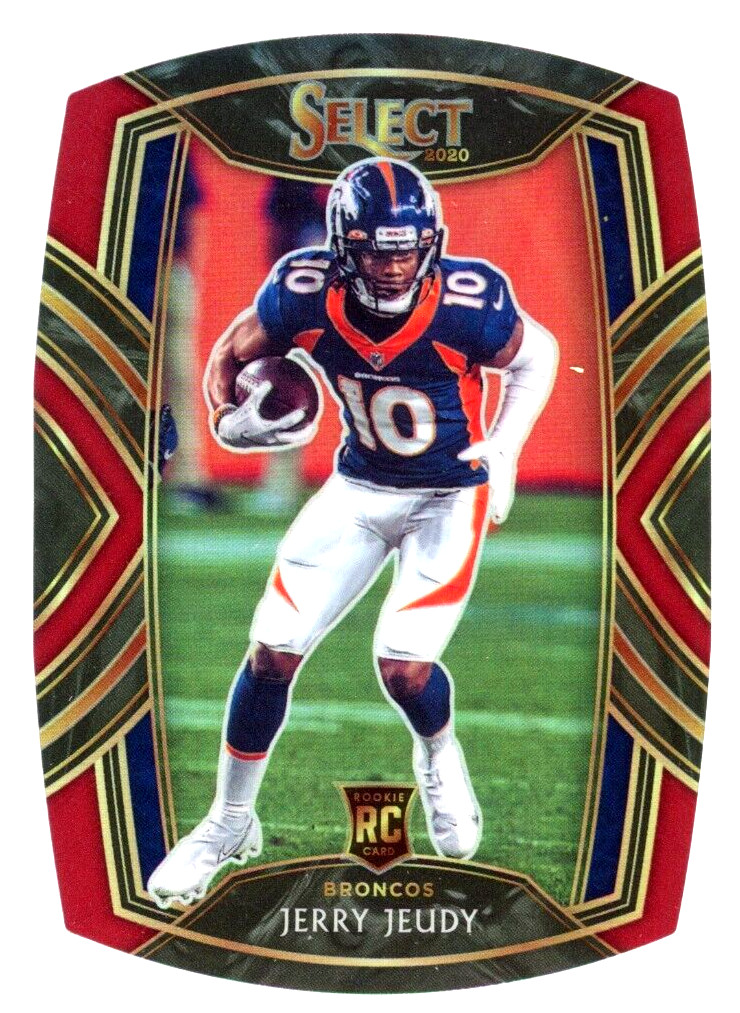 2020 Panini Select RED DIE CUT #256 Jerry Jeudy RC - Denver Broncos 🔵🟠