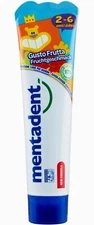 MENTADENT KIDS FLUORIDE TOOTHPASTE FOR KIDS FRUIT TASTE 2-6 FROM 3 YEARS 50ml