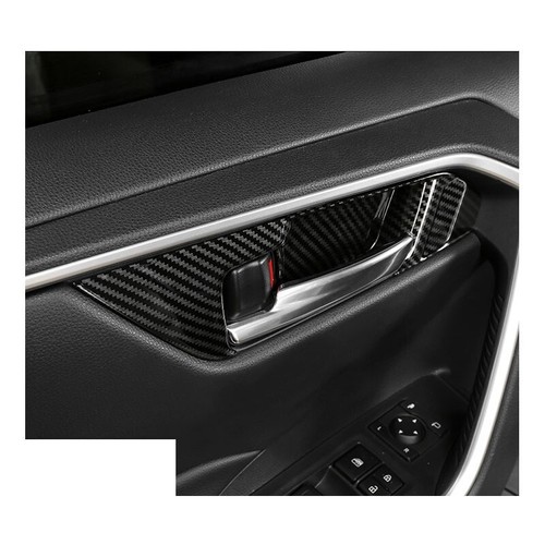 Carbon Fiber Interior Door Handle Bowl Panel Frame Cover Trim Fit For 2019~2023 - Picture 5 of 8