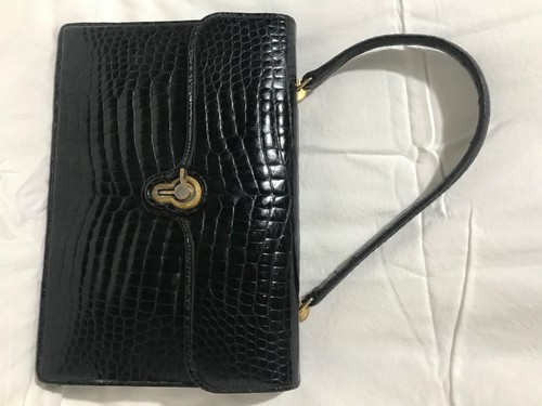 borsa gucci coccodrillo vintage di colore nero | eBay