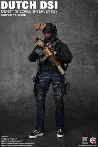 EASY SIMPLE DUTCH DSI SNIPER VERSIONE 1/6 Action figure bambola da collezione 26058S - Foto 5 di 11
