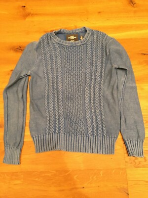 H&M L.O.G.G PULLOVER - AVIATION BLUE - HERREN GR. L - VINTAGE STYLE 90er - 