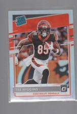 TEE HIGGINS 2020 PANINI DONRUSS OPTIC SILVER HOLO PRIZMS ROOKIE CARD #160