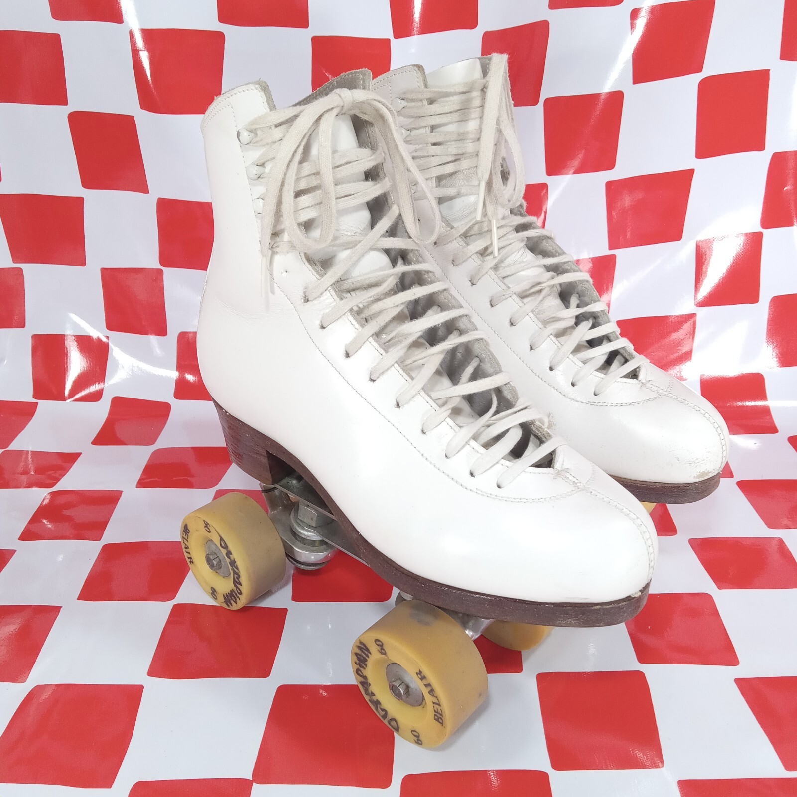 Vintage Riedell 260 Roller Skate Shoes Women Sz 6.5 Snyder Steel