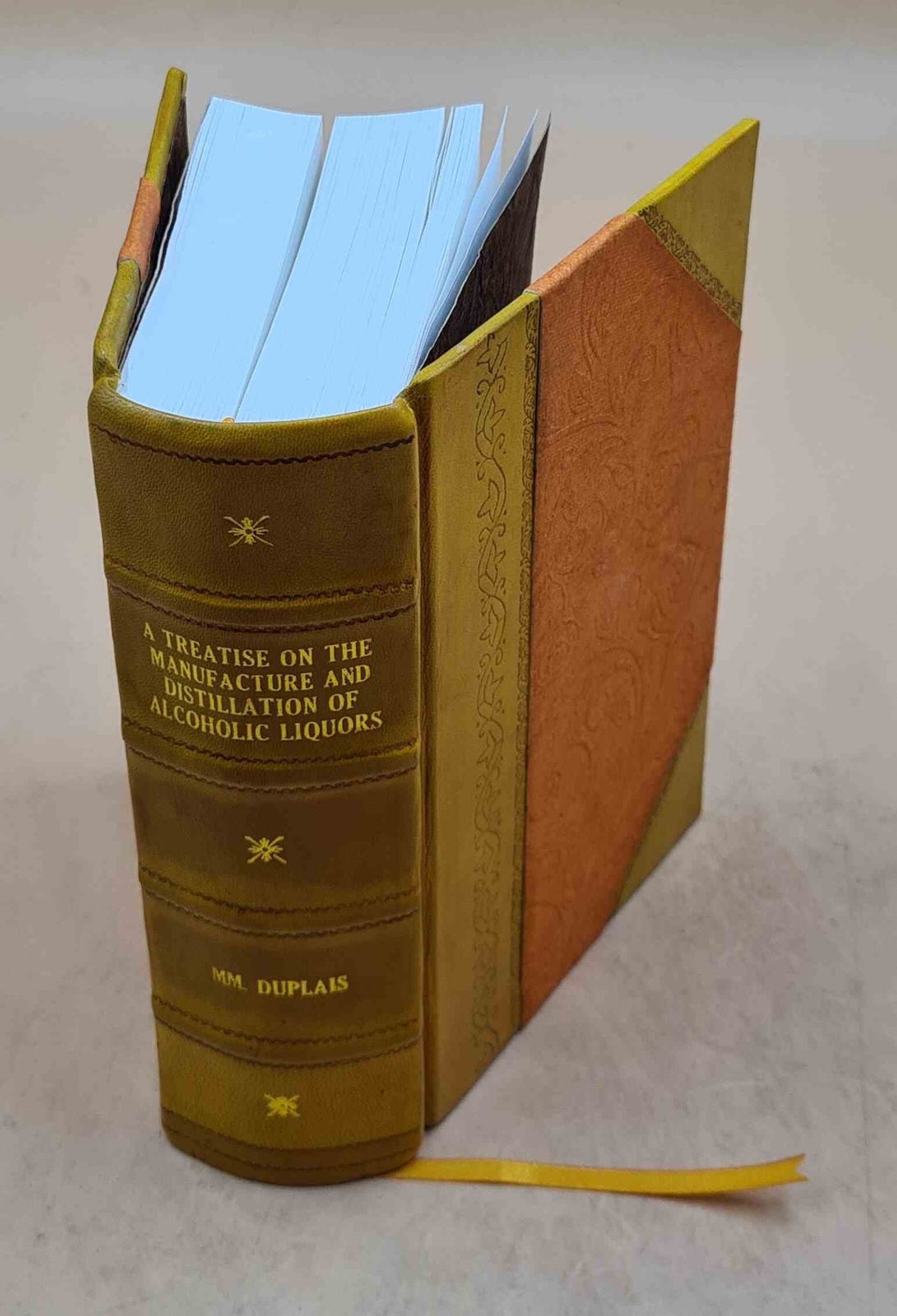 Leather Bound Treatise on Alcohol Liquor Manufacture & Distillation