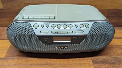 Vintage Sony Corded CD Radio Cassette Player Recorder Portable Boombox CFD-S05