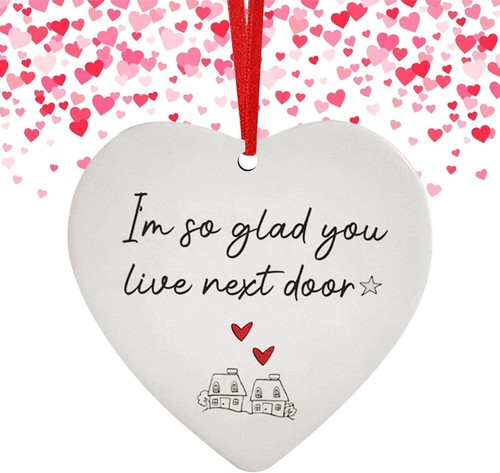 2pcs I Wish You Lived Next Door Arcylic Hanging Ornament,Friendship Gifts Women - Picture 36 of 38