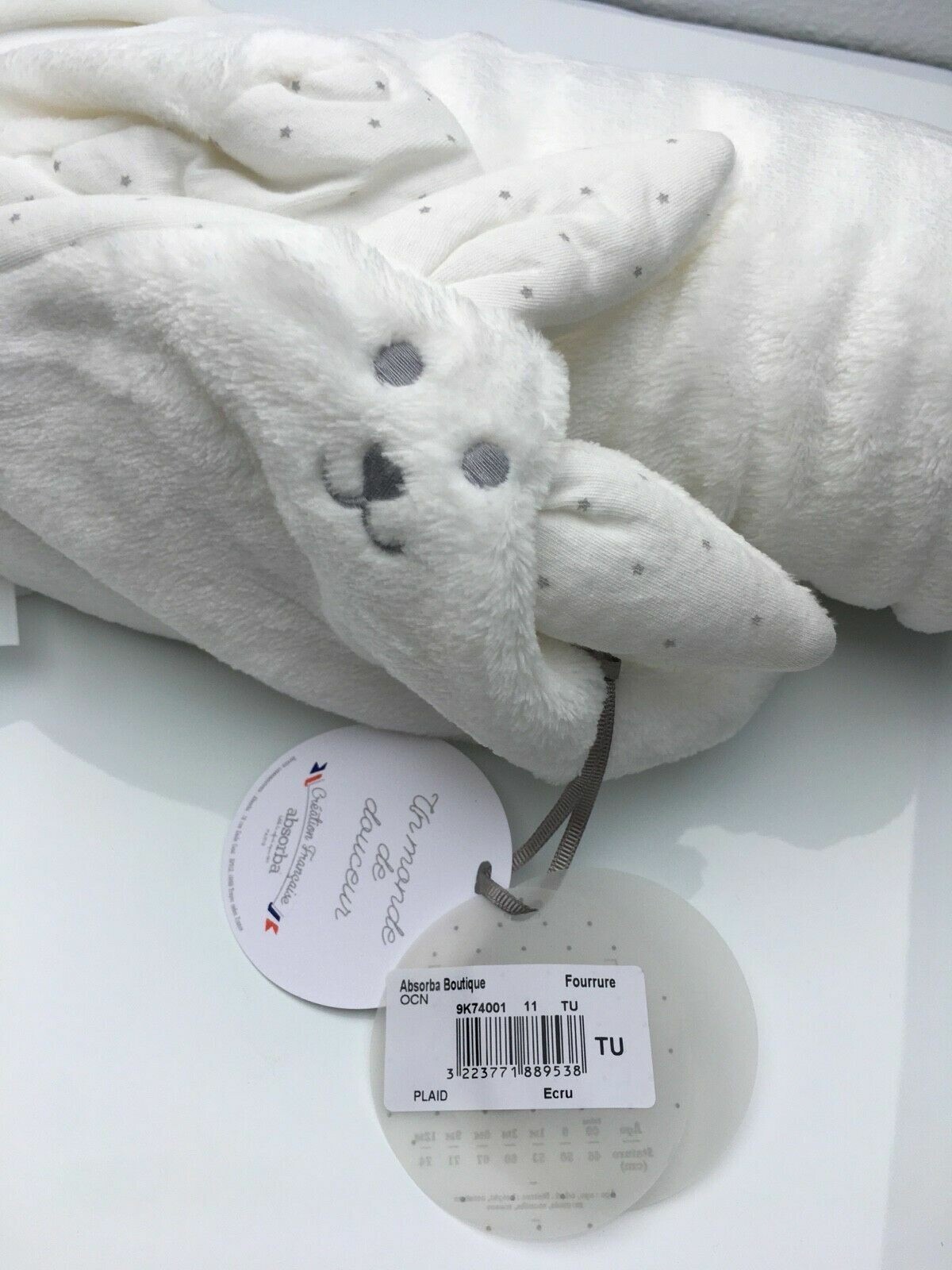 ABSORBA Boutique Baby Blanket / Babydecke Weiß (UR) eBay