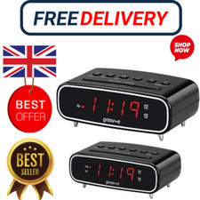 Rise Digital Alarm Clock with FM Radio LCD Display & Dimmer Function 