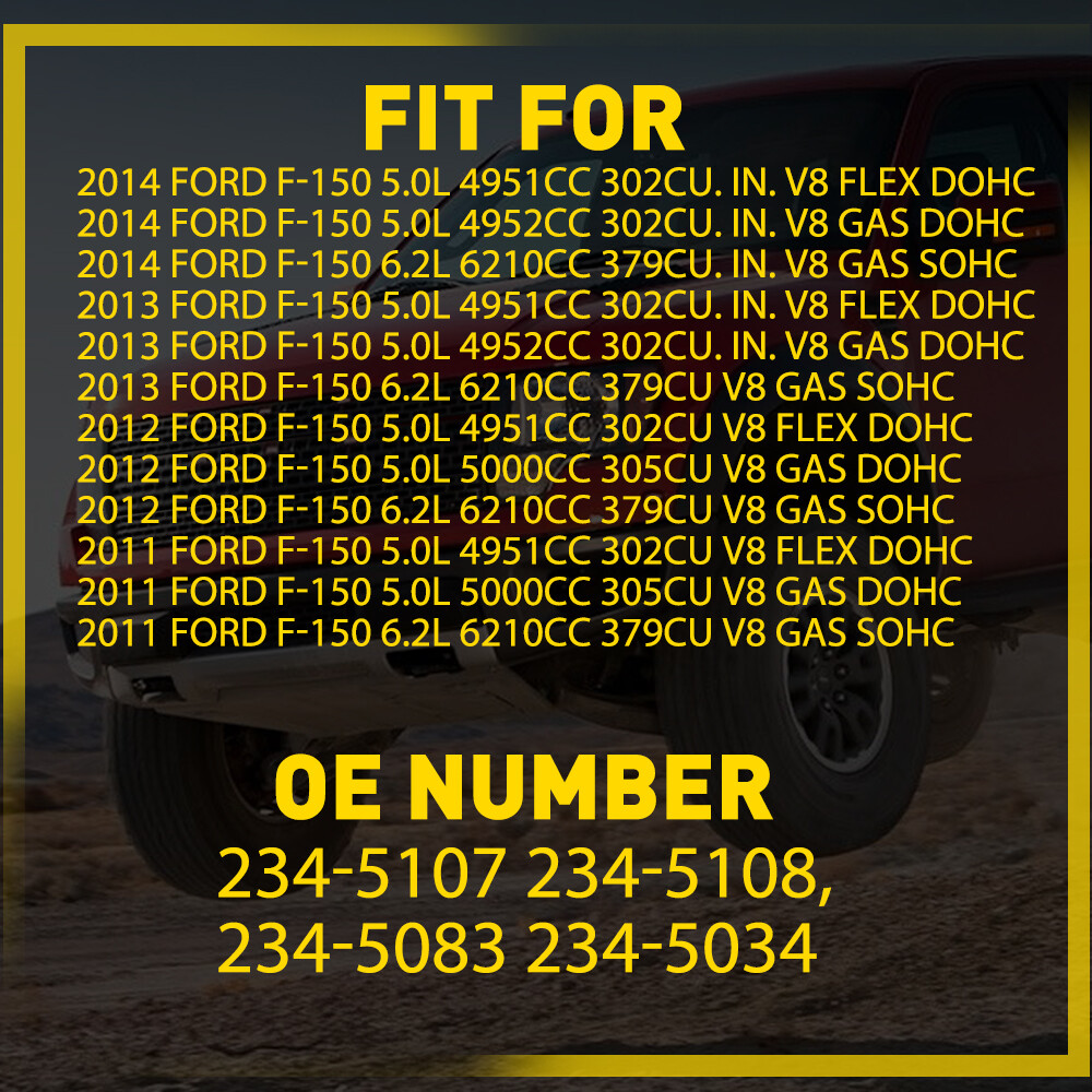 For 2011-2014 Ford F-150 2012 2013 Upstream & Downstream