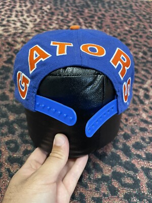 Vintage University Of Florida Gators UF Apex Needle Blockhead Wool Snapback Hat