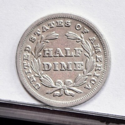 1837 Half Dime - Ch XF Details, Cleaned (#55276-L) | eBay