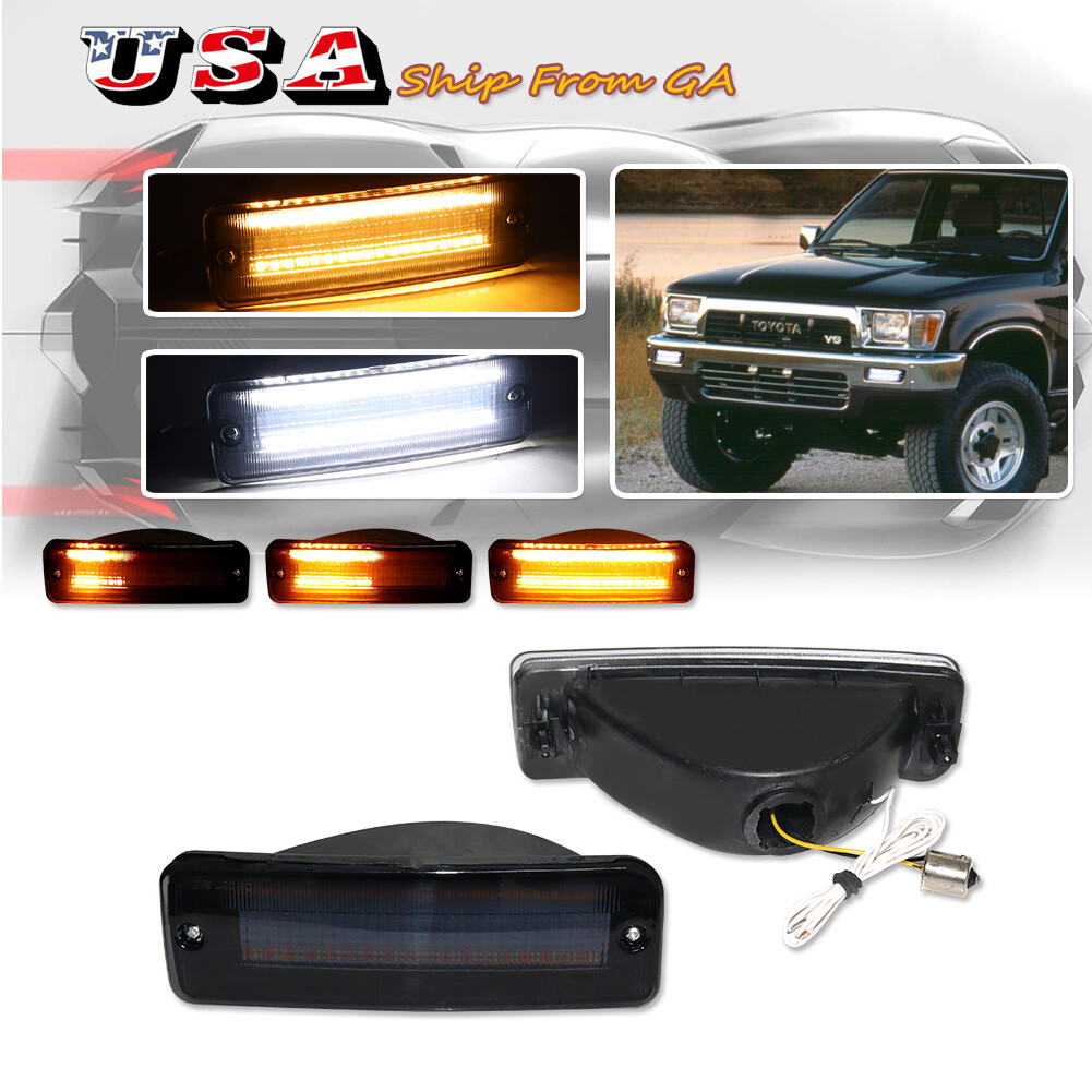 2X LED DRL Sequential Signal Lights For 90-91 Toyota 4Runner