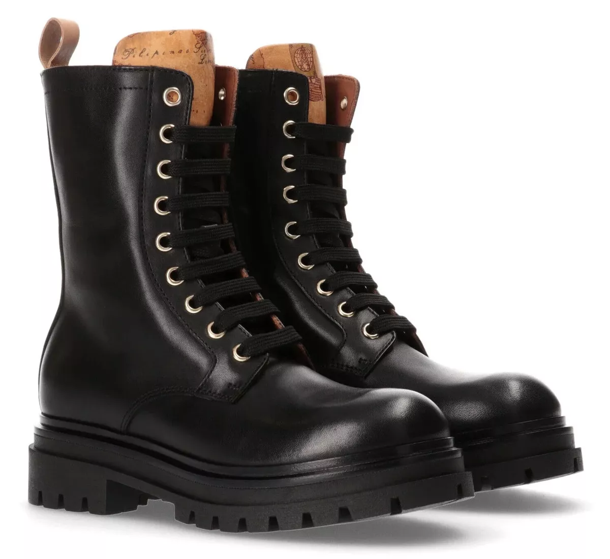 Common Projects Combat leather ankle boots - Black