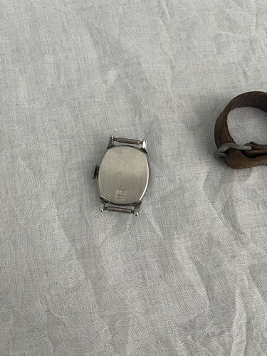 VTG US Time Wind Up Wrist Watch Disney Cinderella NOT WORKING FOR PARTS Orig bnd - Picture 2 of 3
