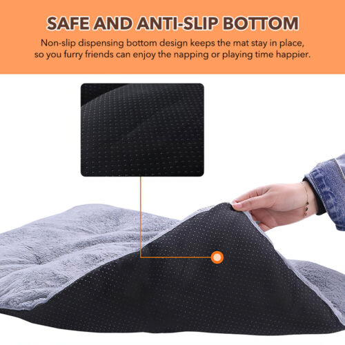 Pet Self Heating Pad Thermal Pet Mat Dog Cat Blanket Machine Washable Dog Mat US - Picture 13 of 20