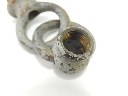 Apparecchio di illuminazione vintage in ottone fuso ad anello ad incastro con anello girevole.   LP-005 - Foto 5 di 6