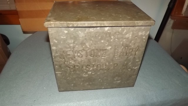 Milk Bo Collection On Ebay Vintage Metal Keystone Dairy Milk Box Home Delivery