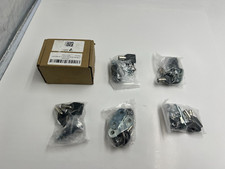 Box Of 5 Pteromy RV Storage Lock with Keys, 1-1/8'' Heavy Duty Tubular, Black