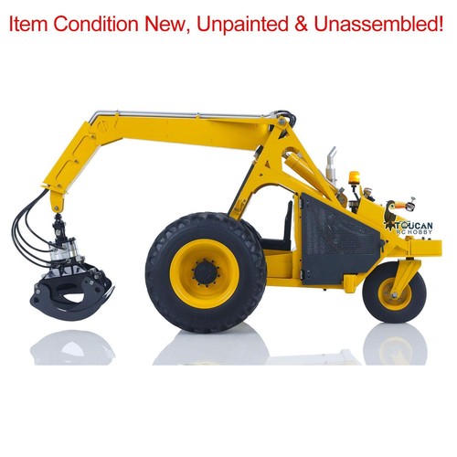 Unassembled Kit Metal 1/14 Hydraulic Log Loader AOUE 225A Sugarcane Grabber Car - Picture 6 of 24