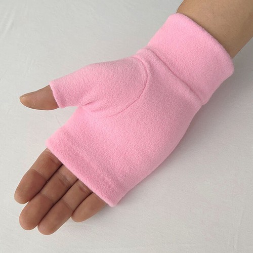 Womens Men Half Finger Fingerless Gloves Winter Arm Hand Wrist Warmer Mittens - Picture 16 of 17