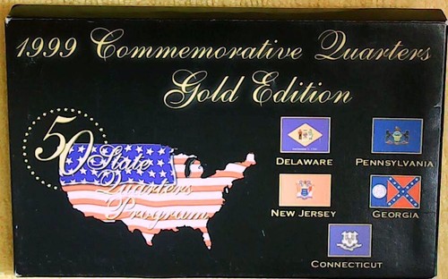 1999 COMMEMORATIVE QUARTERS GOLD EDITION 24k LAYERED - Picture 3 of 5