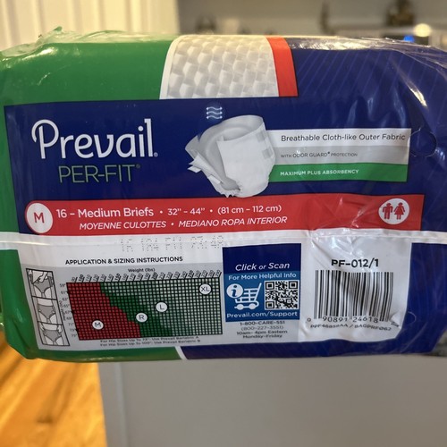 Prevail PER-FIT Daily Briefs, Size Medium 32 - 44", 16 Count - NEW - Picture 6 of 6