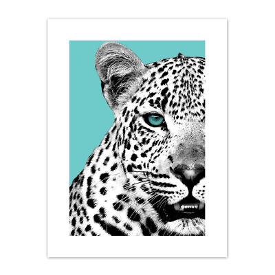 Close up Beasties Leopardenmuster Leinwand Premium Wanddeko Poster