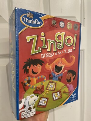 ThinkFun, Zingo 1-2-3, Ages 4 and Older, 2 to 6 Players- Brand New!