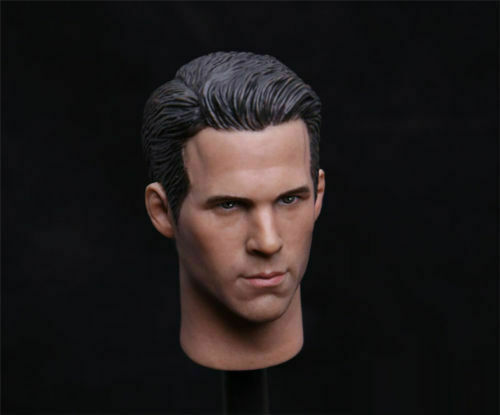 1:6 Scale Deadpool Ryan Reynolds Normal Face Head Sculpt fit 12'' Figure