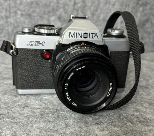 Minolta XG-M Camera w/ 50mm Lens Used * In Good Physical Condition* UNTESTED