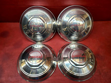 Nos New 1946 1947 1948 Lincoln Zephyr Dog Dish Hubcap Wheel Covers Set Of 4