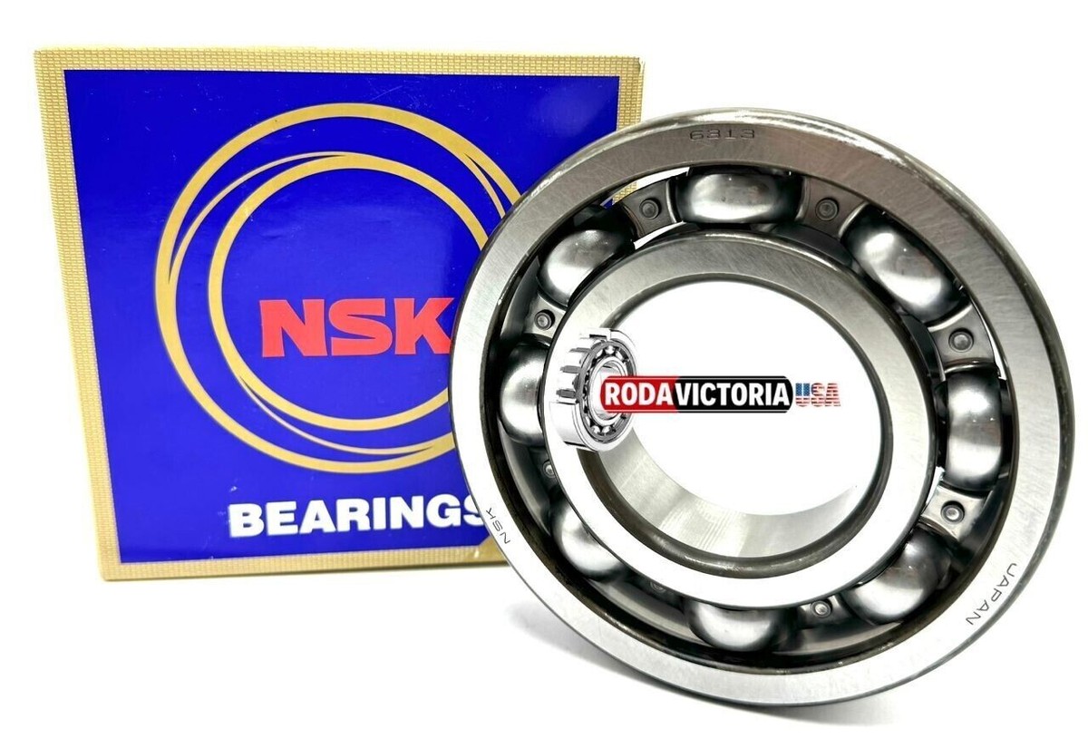 NSK JAPAN 6313 CM DEEP GROOVE BALL BEARING, OPEN TYPE, NO SEALS