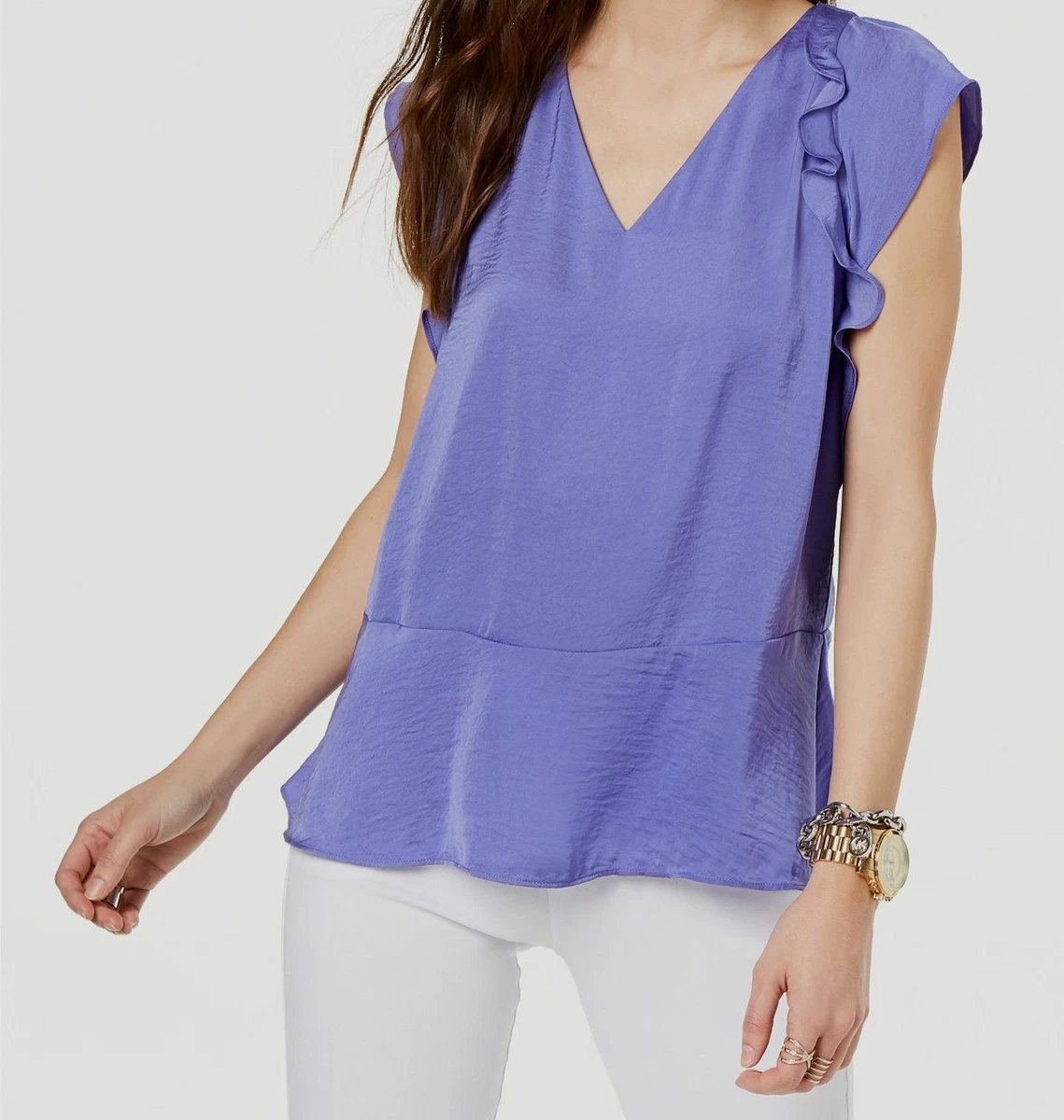 Michael kors shirts womens purple deals