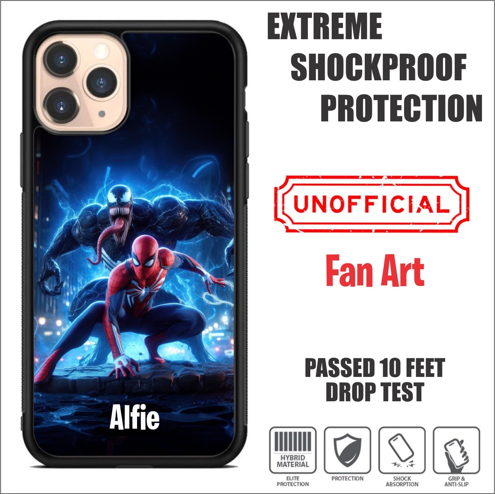 Personalise Phone Case Shockproof Cover for iPhone Galaxy Huawei Honor Moto #52