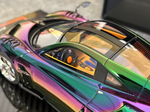 YY 1/18 Pagani Huayra BC modellino auto di fascia alta in resina sono disponibili due colori. - Foto 25 di 25