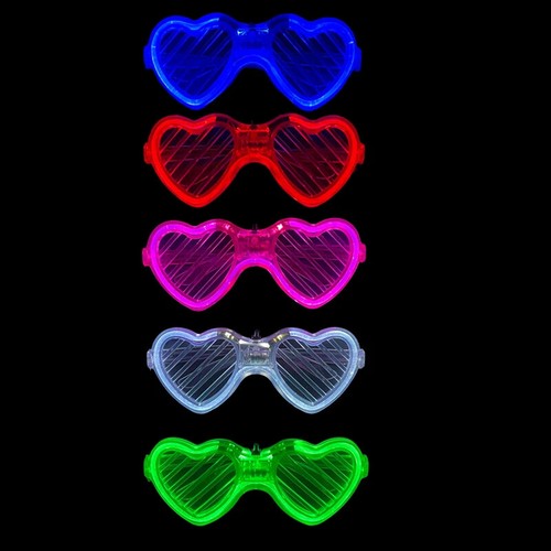 LOT Neon Glasses Light Up Party Glasses Glow in the Dark For Kids Adults Party - Picture 20 of 44